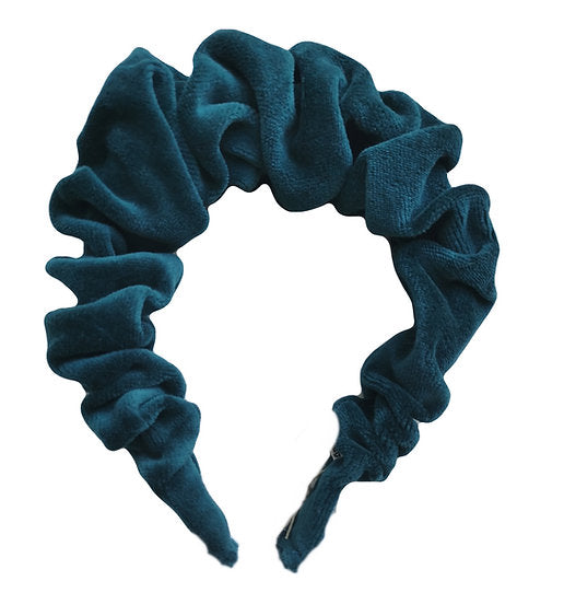 Ruffle linen headband