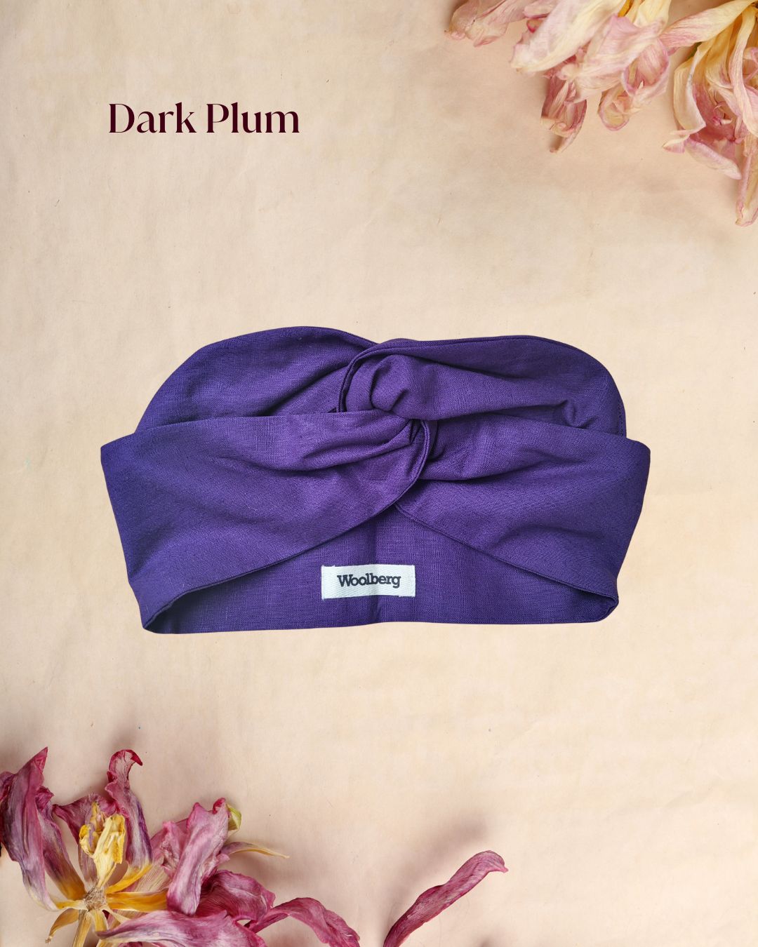 Muotoiltava pellavapanta Dark Plum